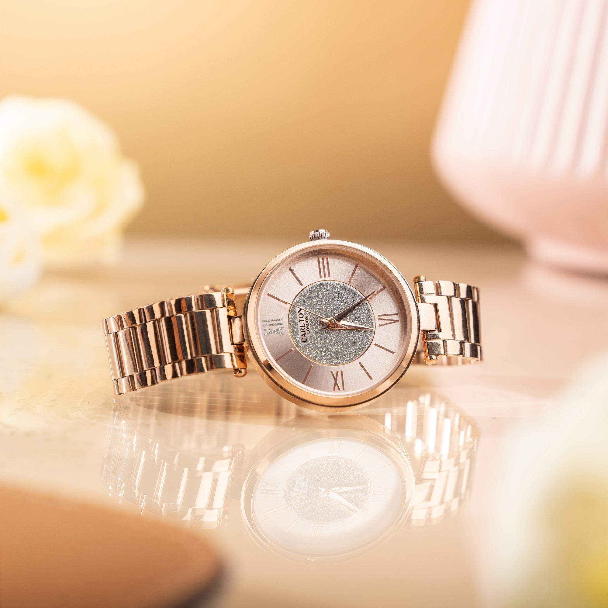 Sabrina Women Analog Rose Gold Watch-CLRGSPNK