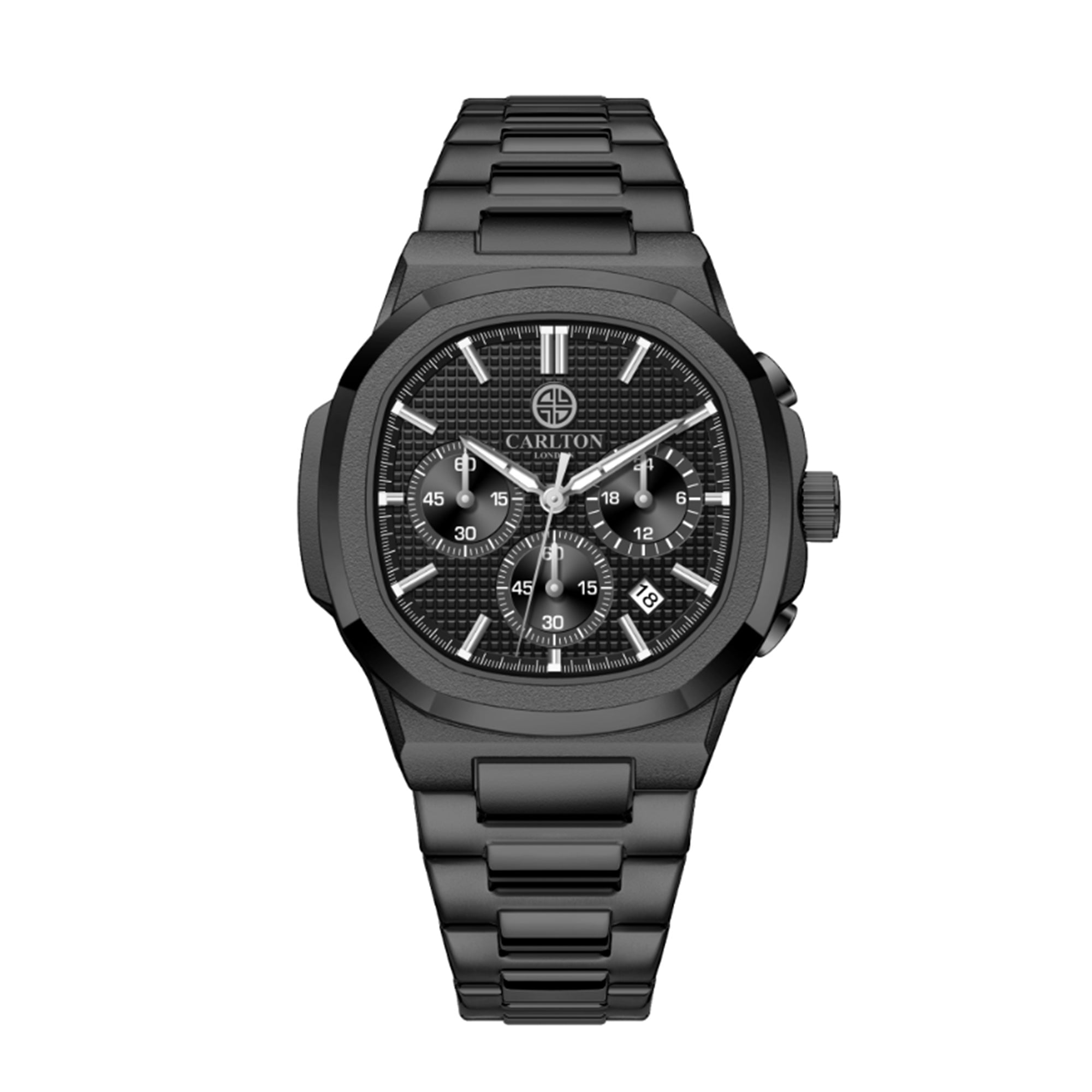 Parker Men Analog Black Watch -CLSDBLKM
