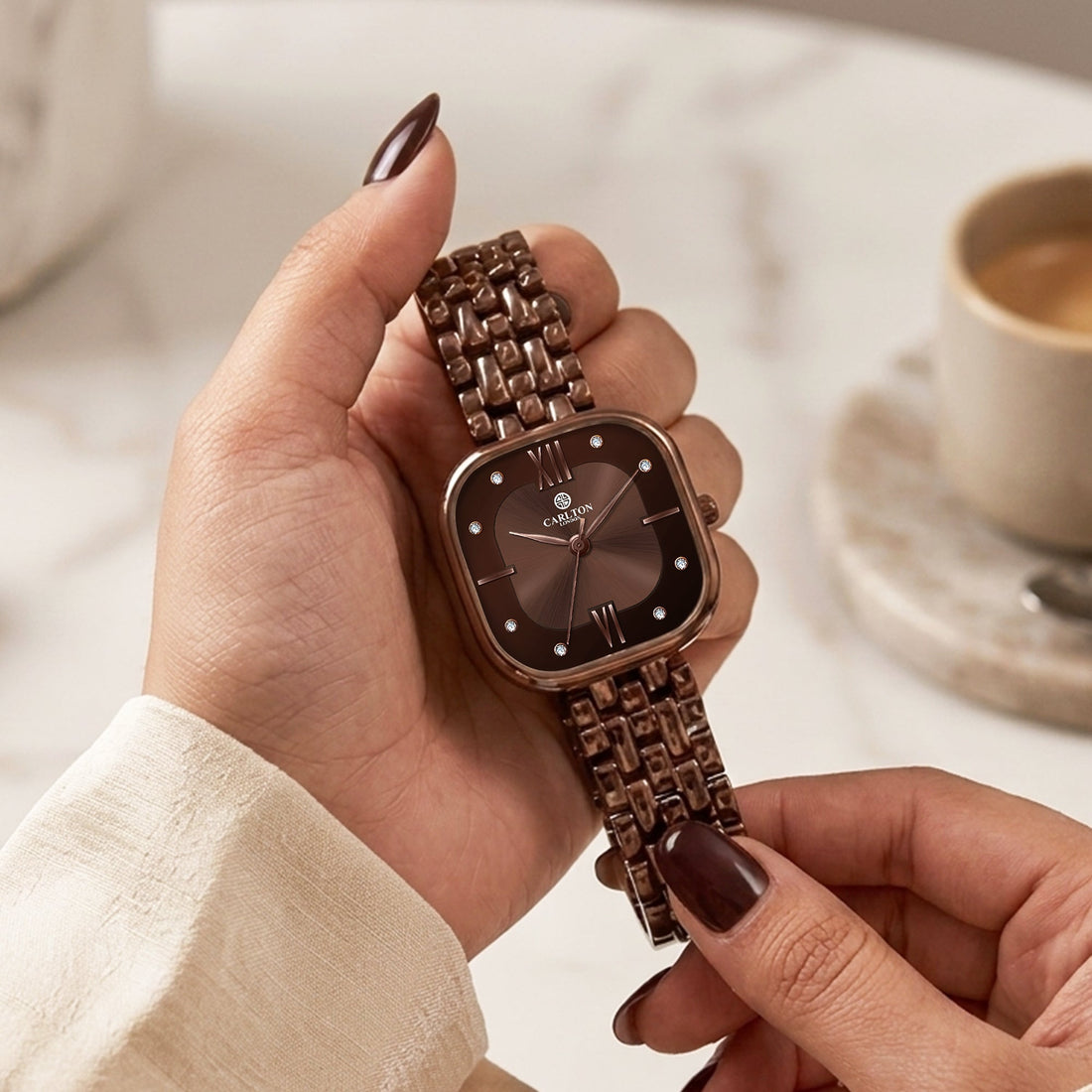 Carlton London Chelsea Women Brown Analog Watch - CLSSCBRN