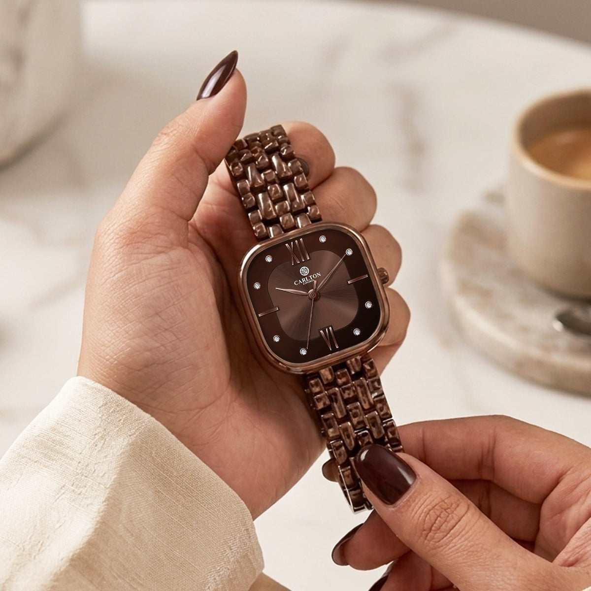 Carlton London Chelsea Women Brown Analog Watch - CLSSCBRN
