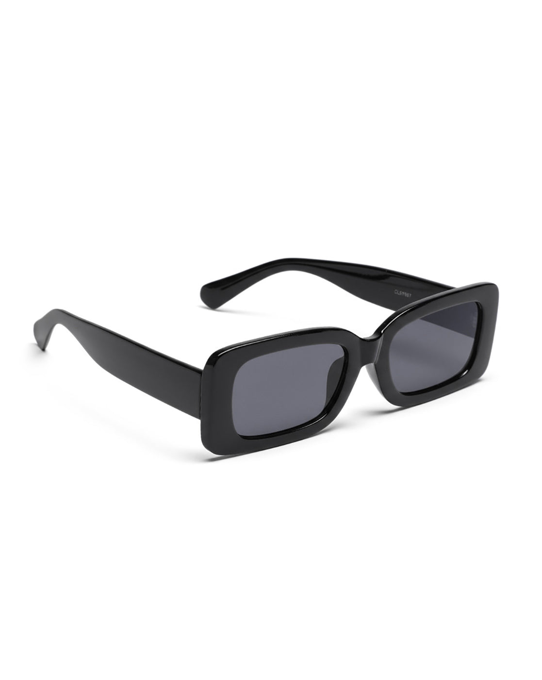 Women Black Toned Blue UV Protected Lens Square Sunglasses
