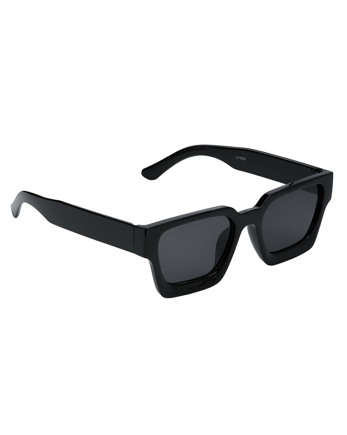 Women Black Toned UV Protected Black Lens Wayfarer Sunglasses
