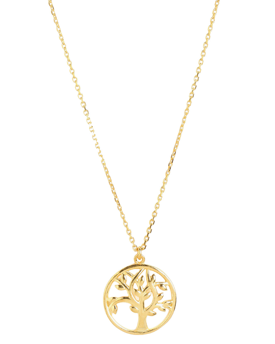 18kt Gold Plated Tree of Life Pendant and Chain