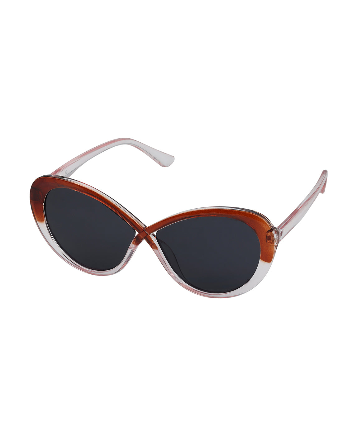 Women Dual Toned UV Protected Black Lens Oversized Sunglasses