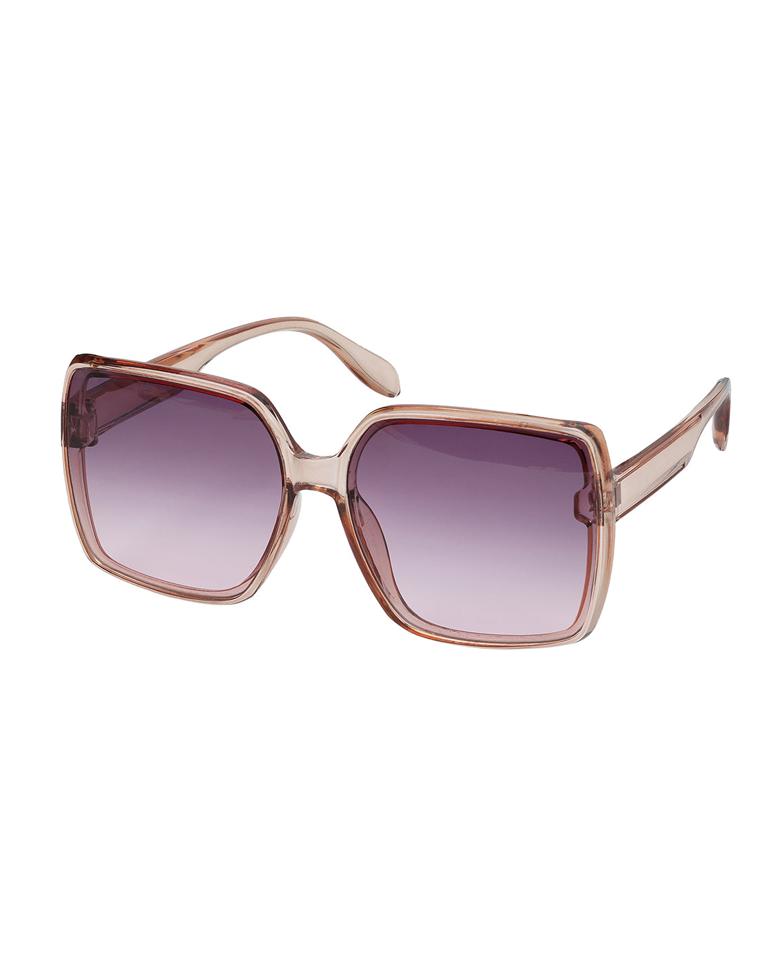 Women Nude Toned UV Protected Gradient Lens Oversized Sunglasses
