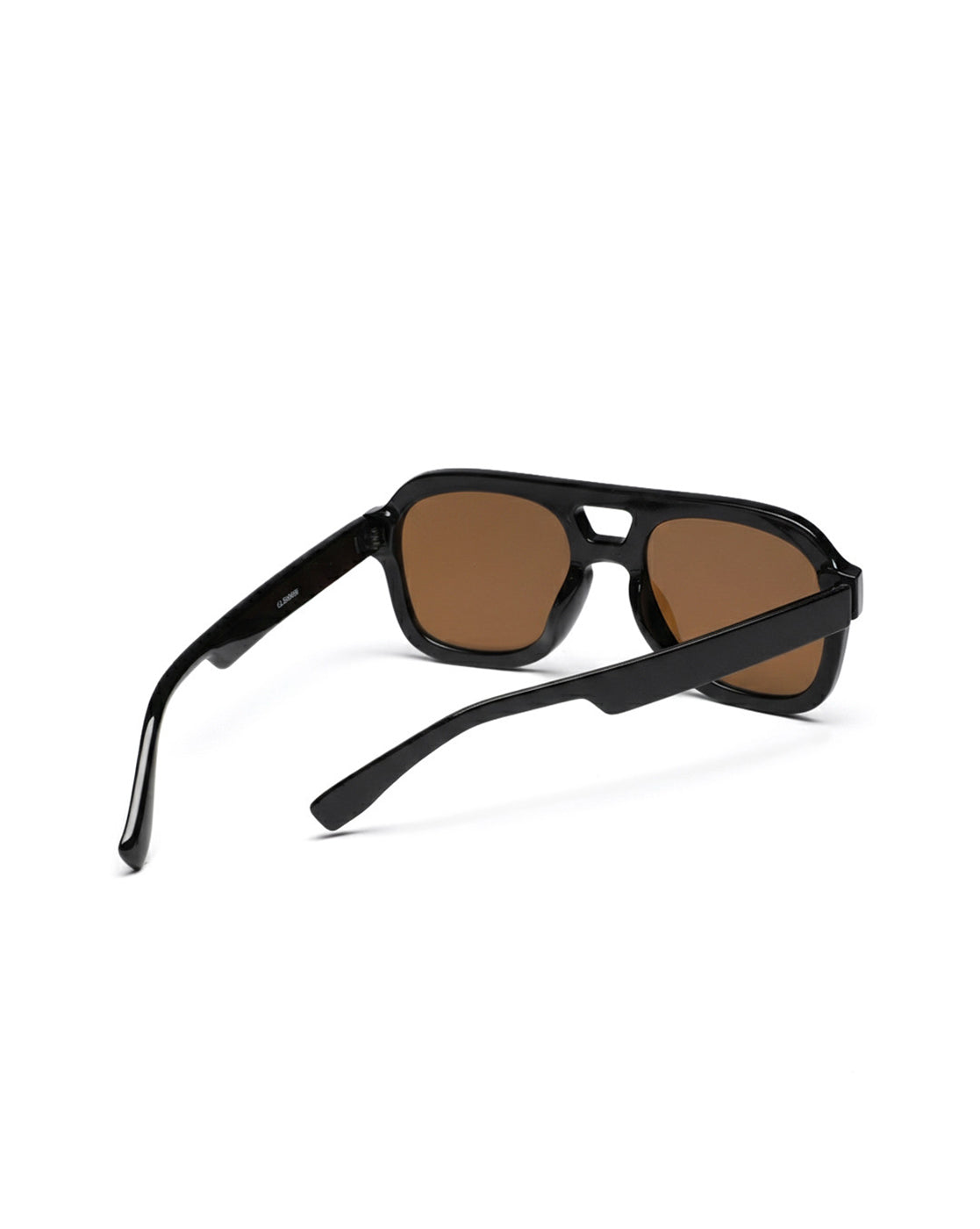Men Black Toned Brown UV Protected Lens Vintage Sunglasses