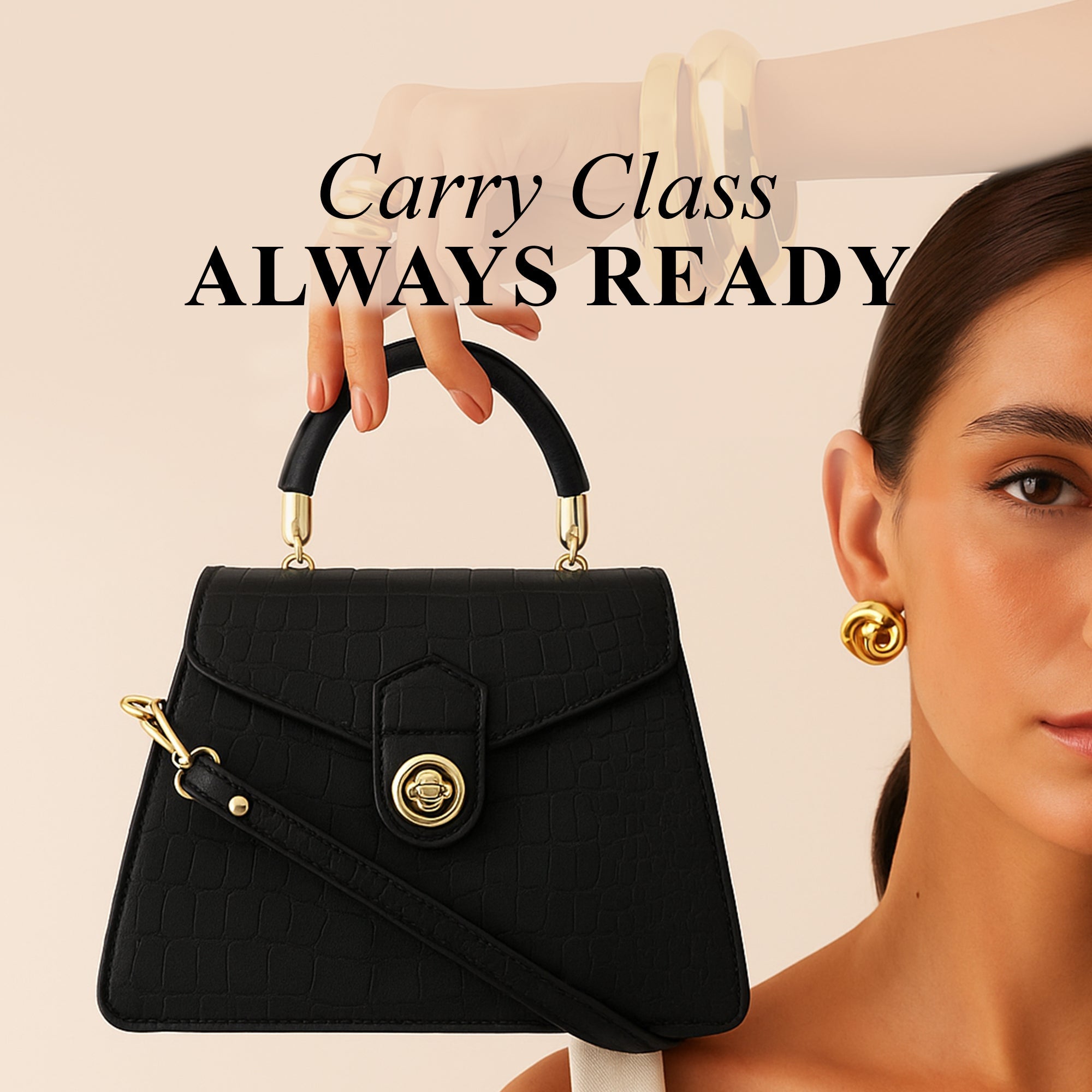 Carlton London Women Handbag - CLLP-907 BLACK