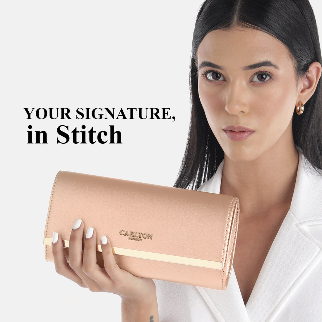 Carlton London Women Handbag - CLLP-996 ROSE GOLD