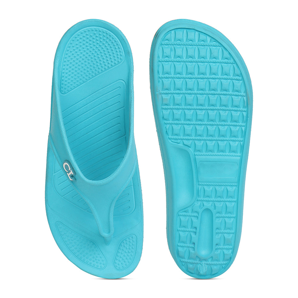 Women Fuchsia Comfortable Wedge Flip Flops