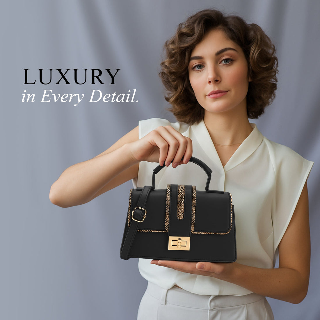 Carlton London Women Handbag - CLLP-984 BLACK