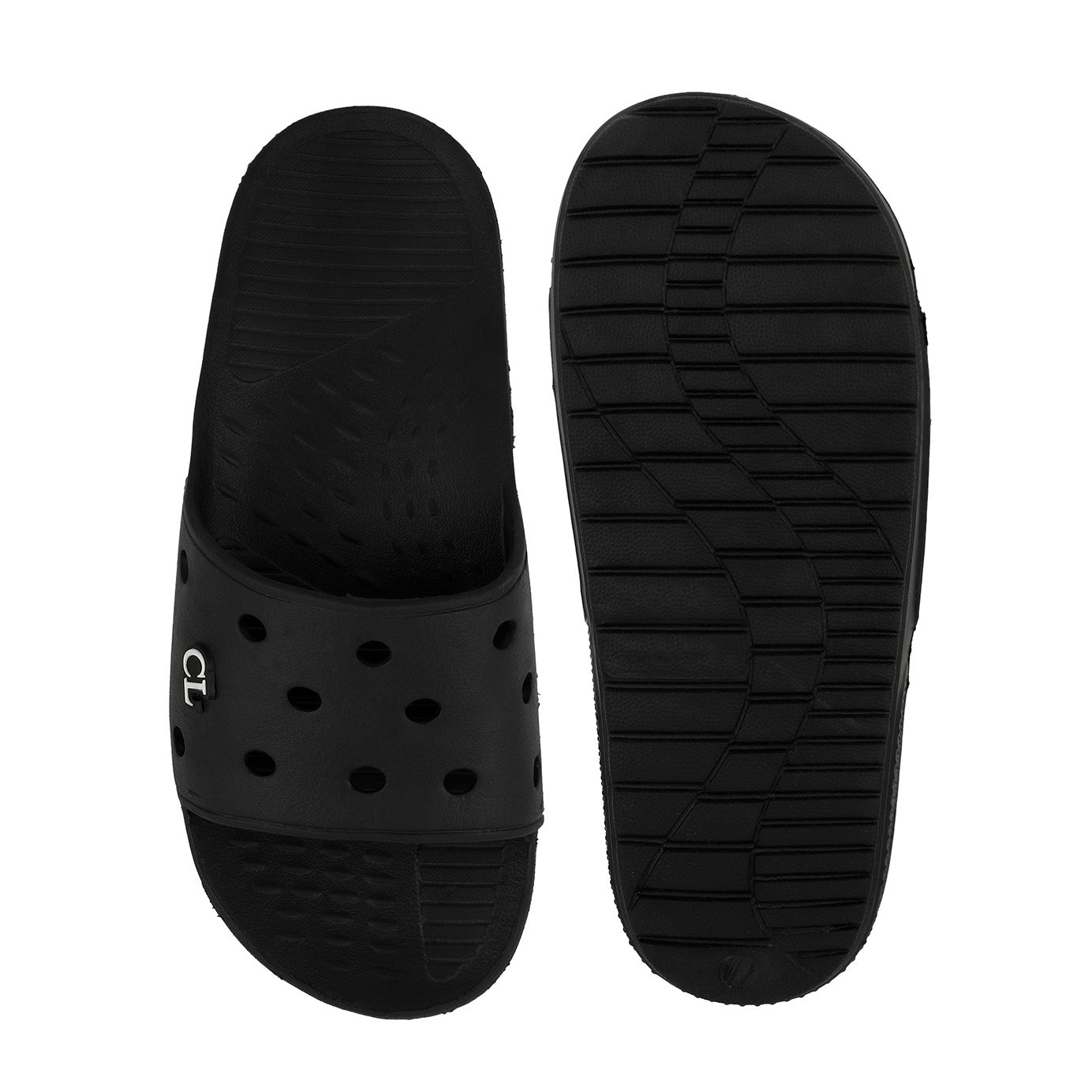 Men Perforated Comfort Solid Slider