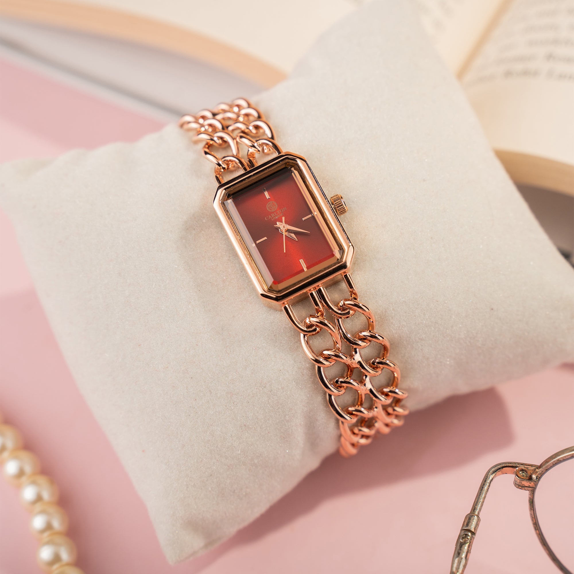 Victoria Women Analog Red Watch-CLRGCRED
