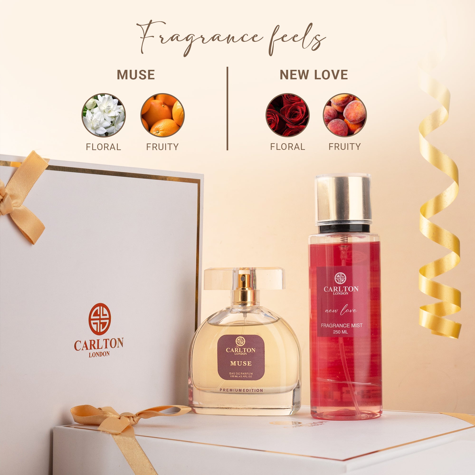 Gift Set 2 Muse 100Ml And New Love Body Mist - 250Ml