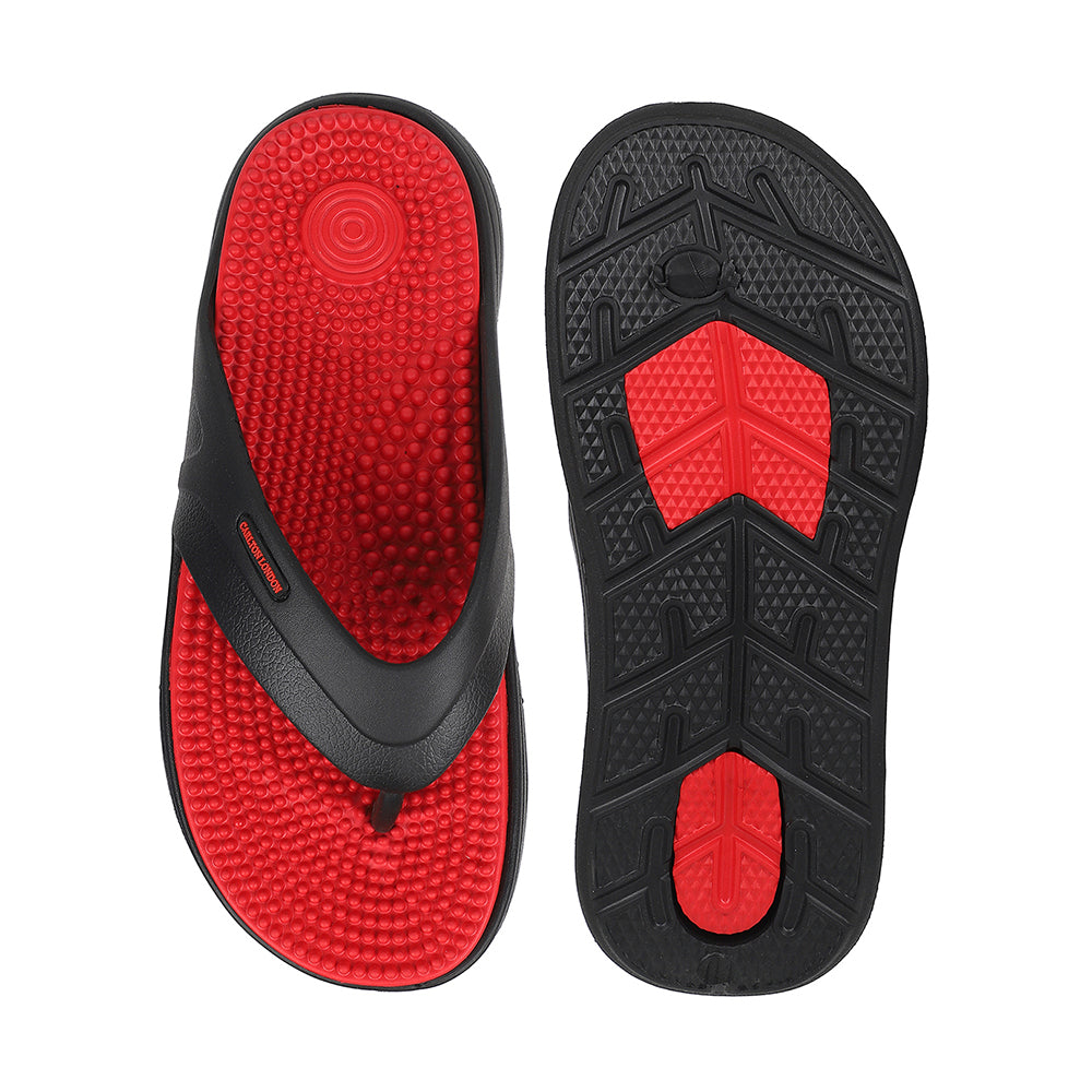Men Acupressure Footbed Thong Sandals