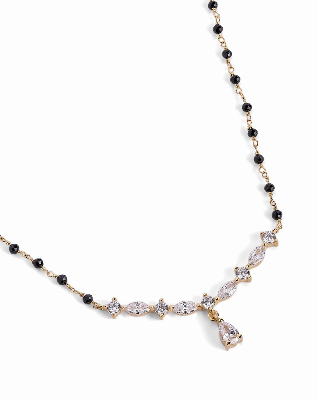 18kt Gold Plated Solitaire CZ Mangalsutra