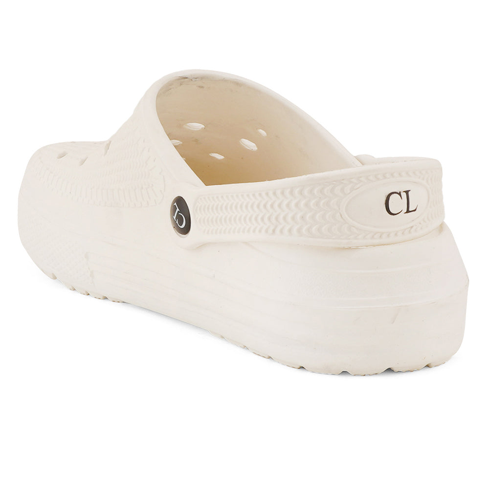 Men Sculpted Perforated Comfort Clogs with Back Strap