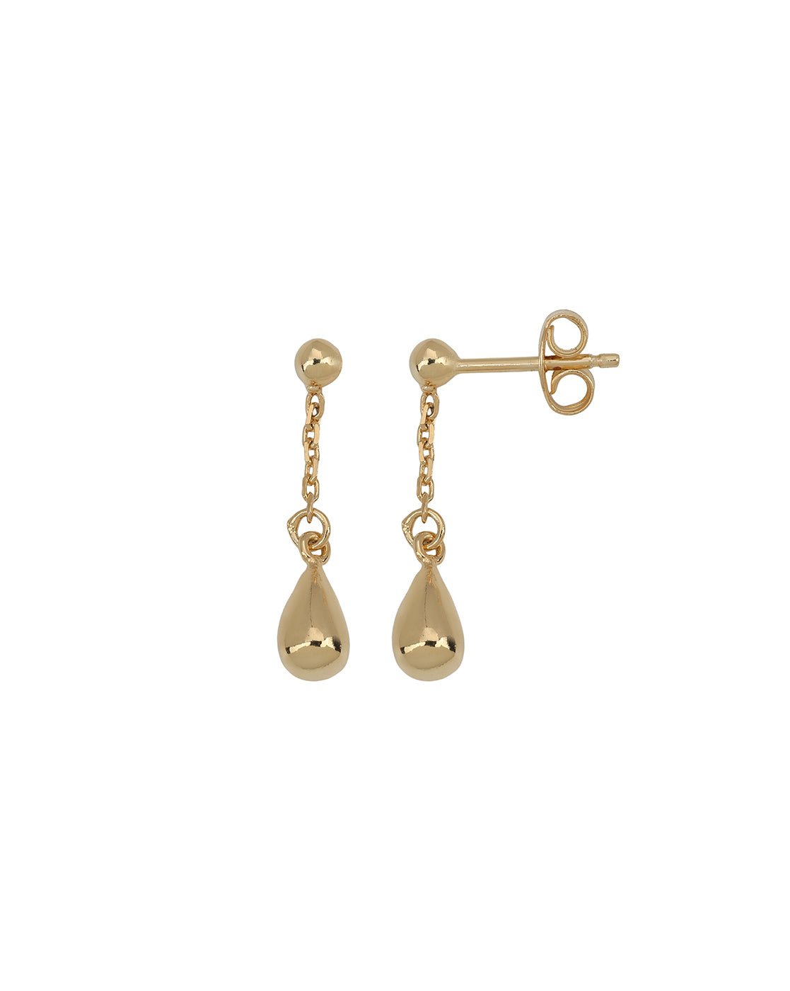 18kt Gold Plated Teardrop Necklace and Earring Set