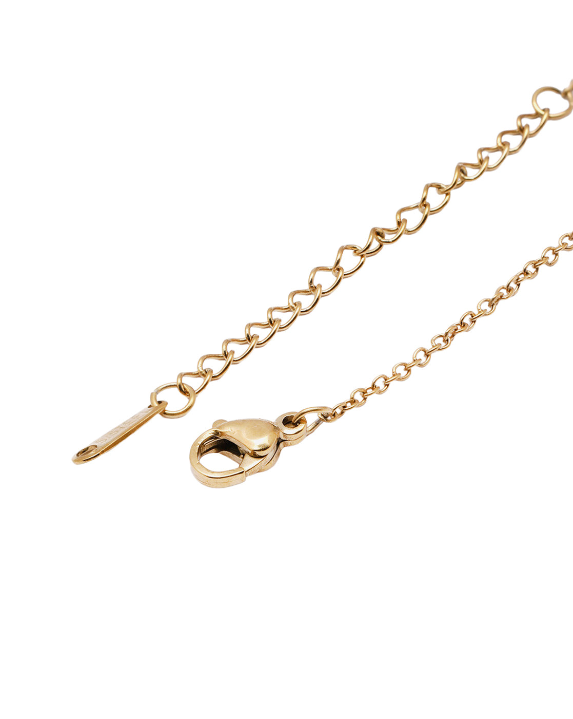Gold Plated Solitaire Studded Dangling Pearl Pendant and Chain