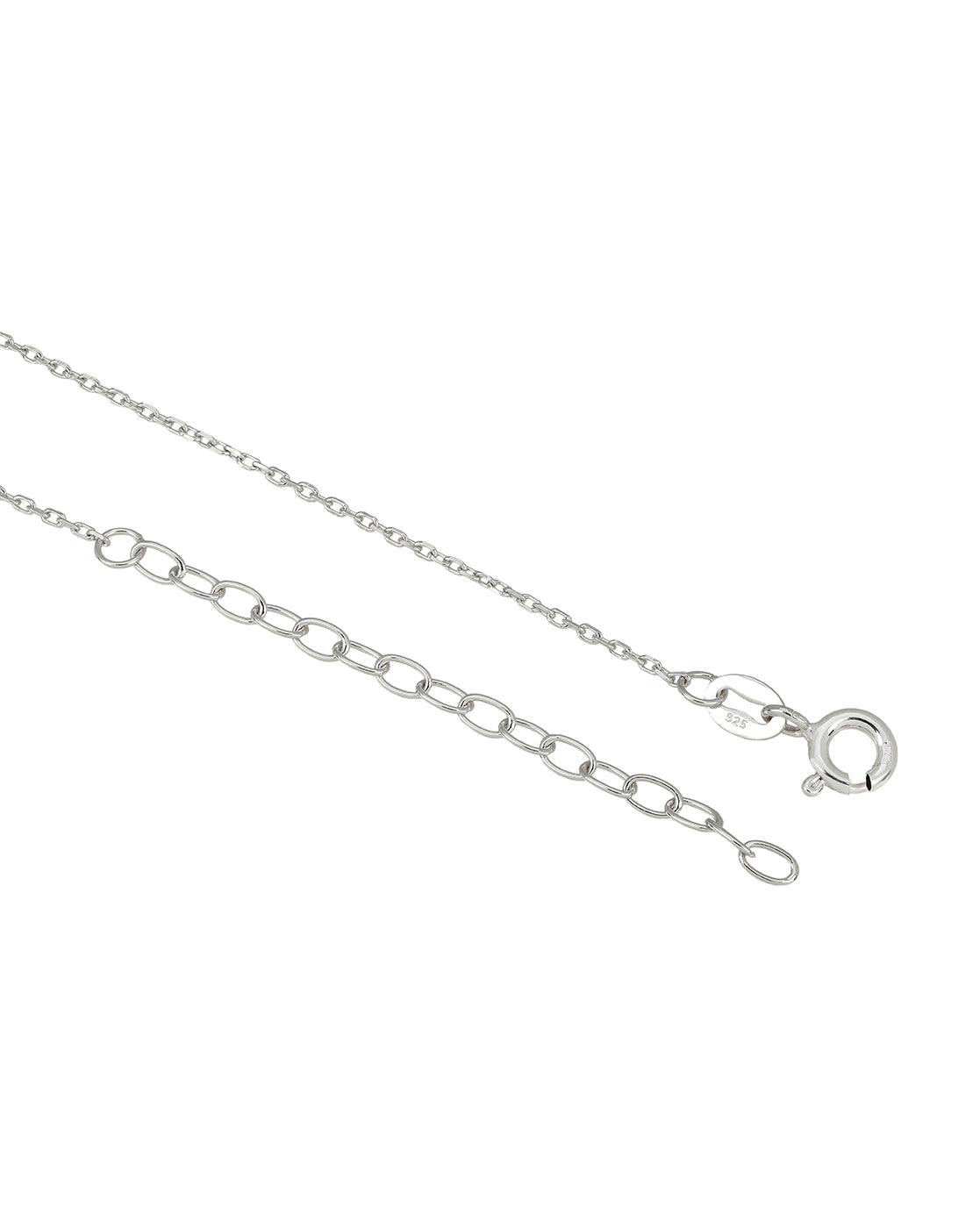 925 Sterling Silver Rhodium Plated Natural black bead & CZ Studded Designer Solitaire Mangalsutra