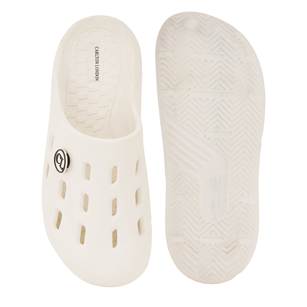 Men Perforated Slip On Mule Clogs