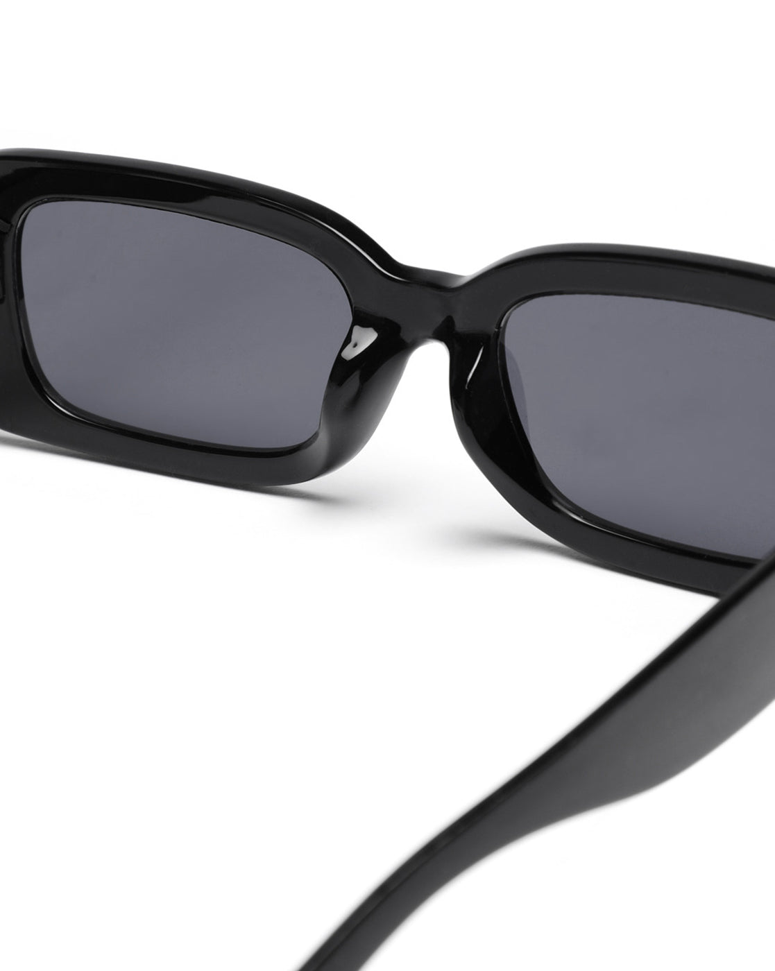 Women Black Toned Blue UV Protected Lens Square Sunglasses