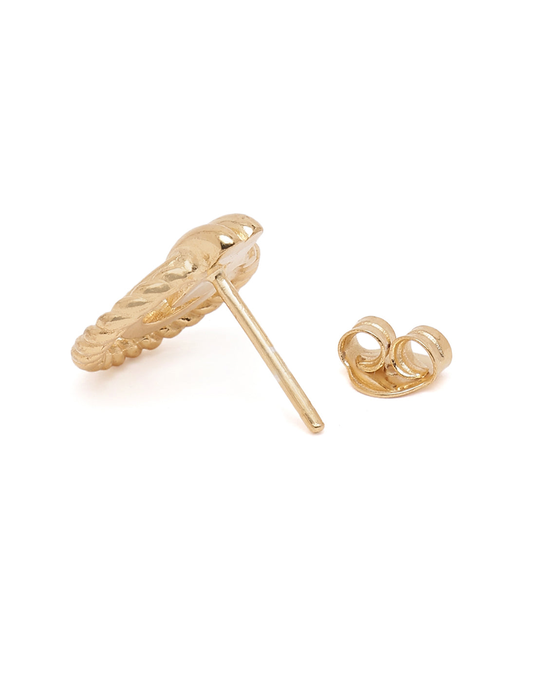 18kt Gold Plated Circular Stud Earring