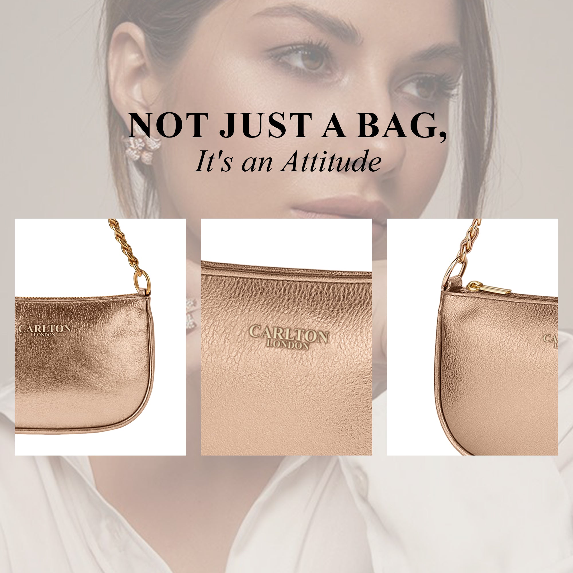 Carlton London Women Handbag - CLLP-906 ROSE GOLD