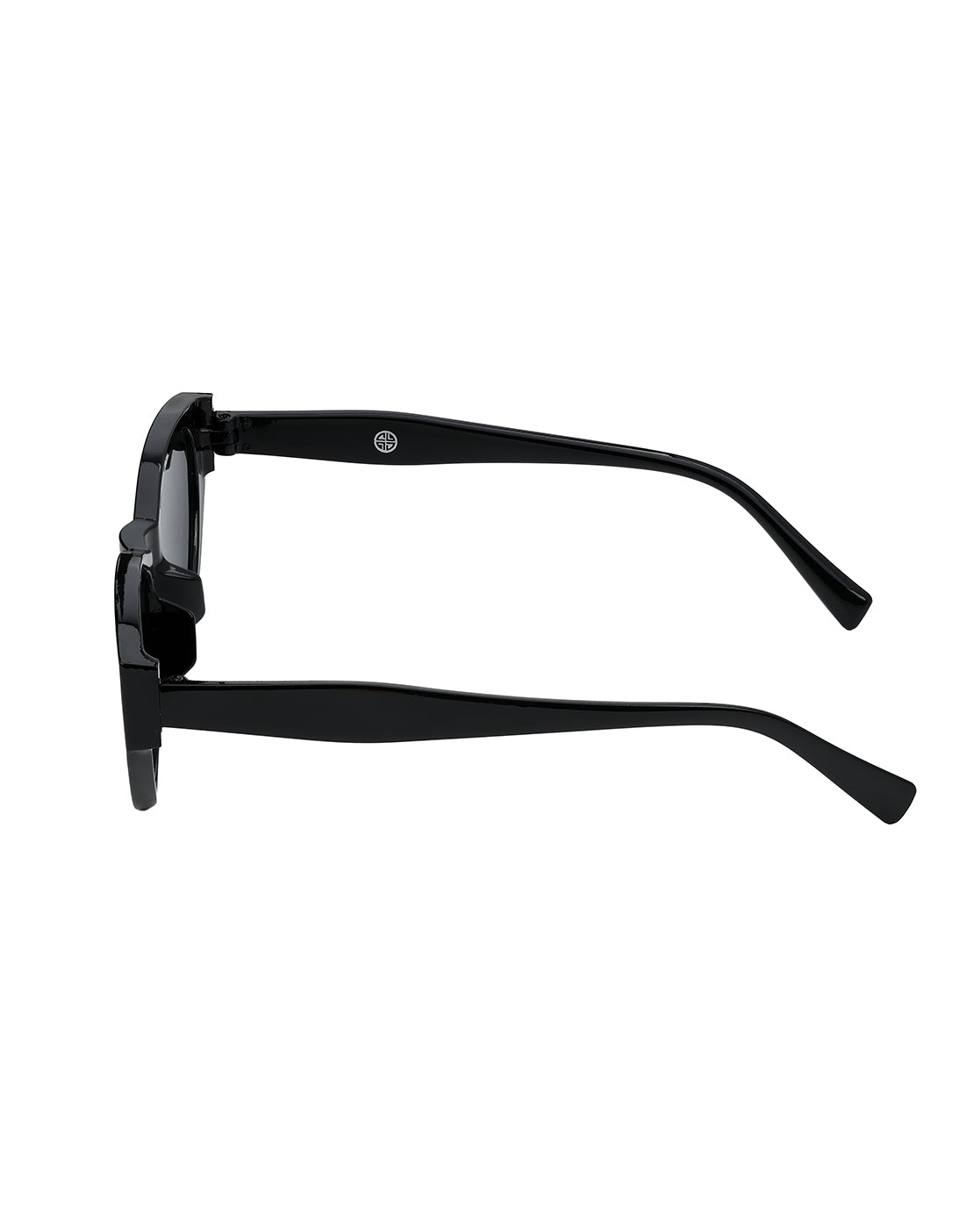 Women Black Toned UV Protected Black Lens Wayfarer Sunglasses