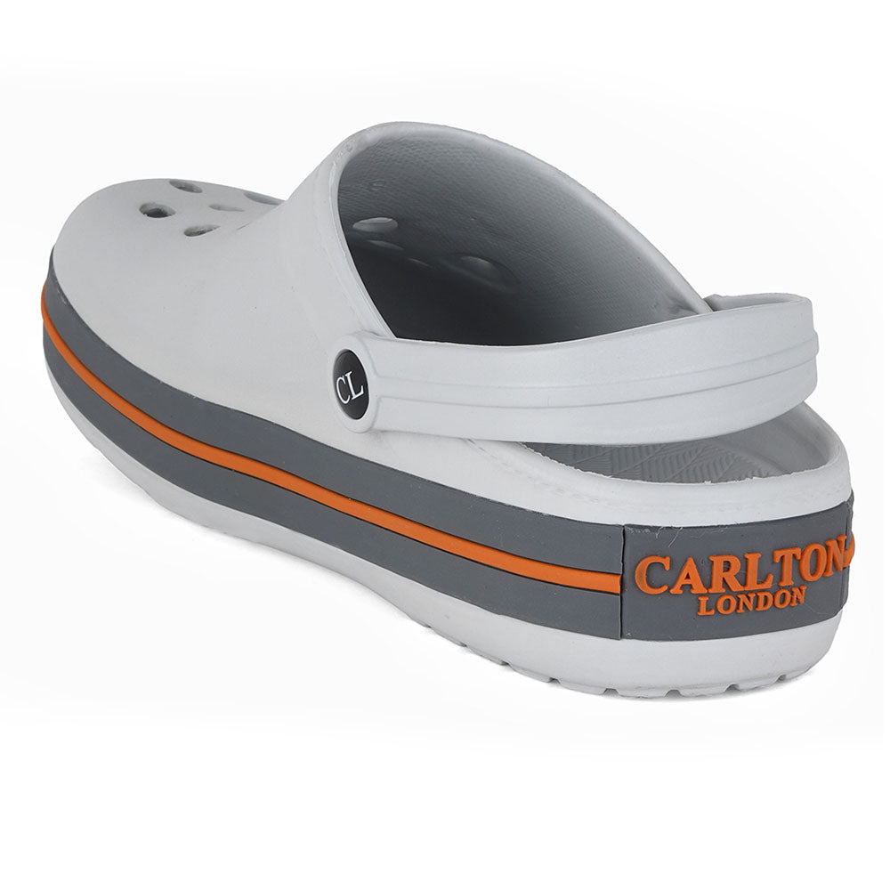 Men Classic Striped Sole Perforated Clogs