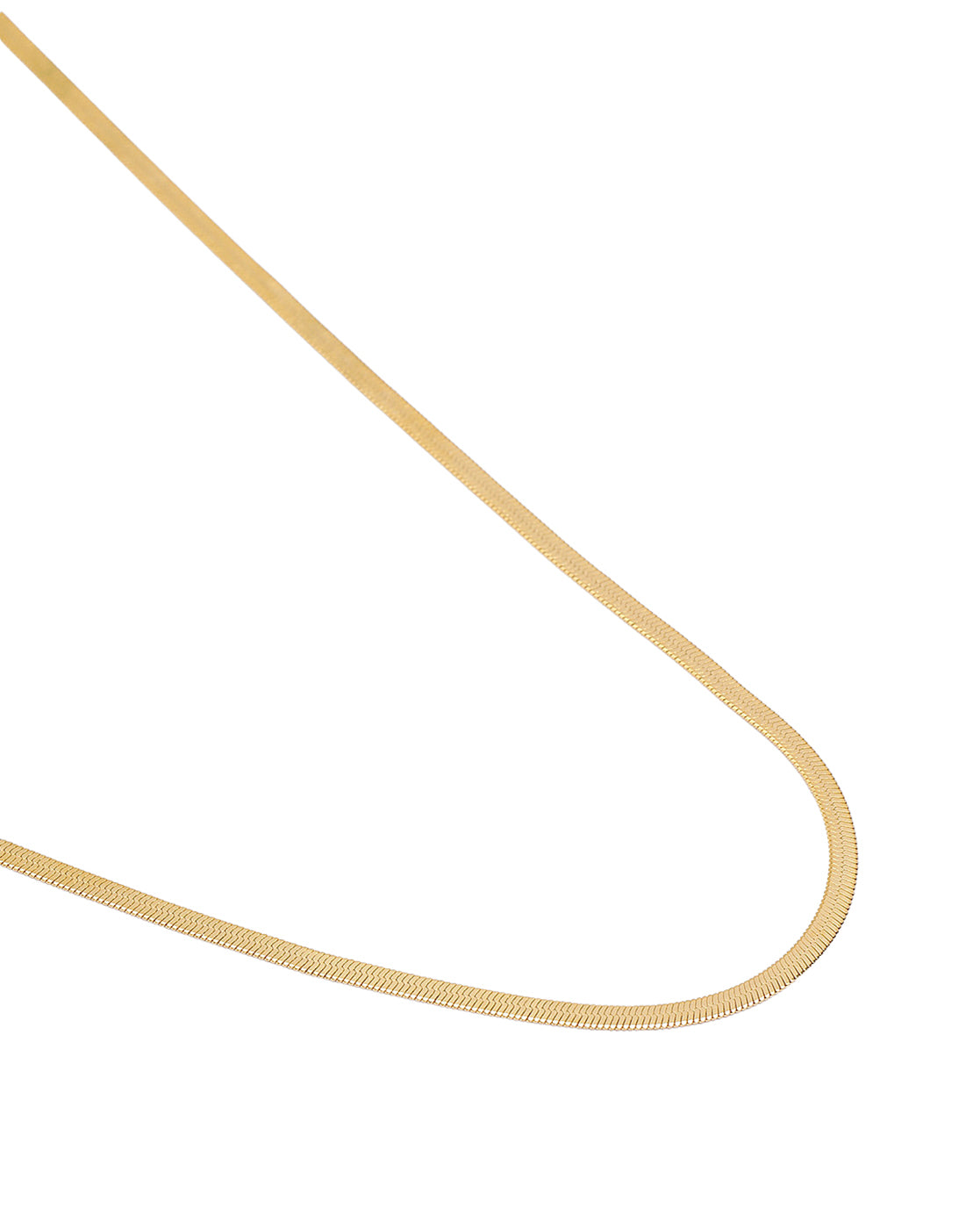 Set of 2 Gold Plated Stainless Steel Snake Layer Chain Necklace