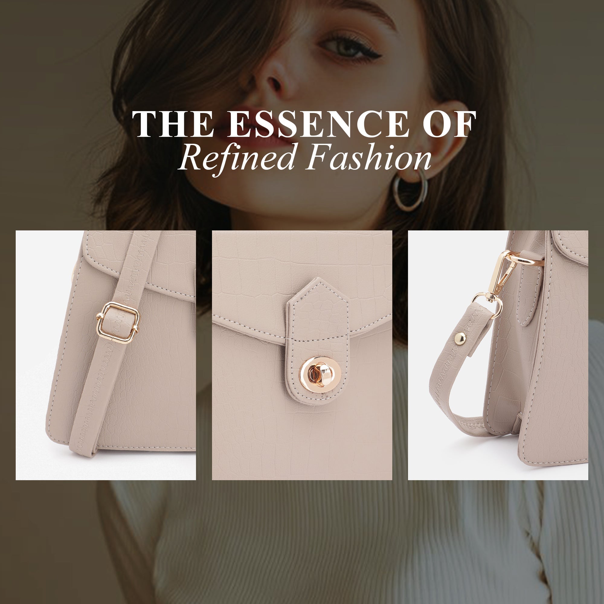 Carlton London Women Handbag - CLLP-907 CREAM_