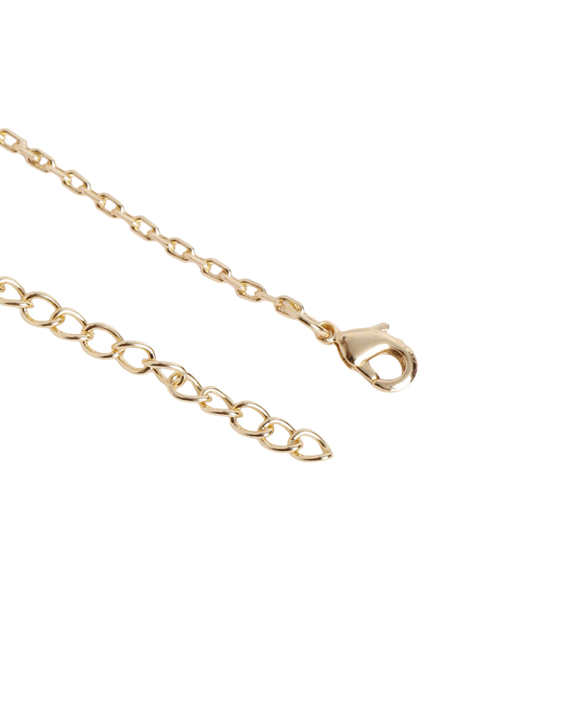Gold Plated Floral Pink Stone Round Pendant with Chain