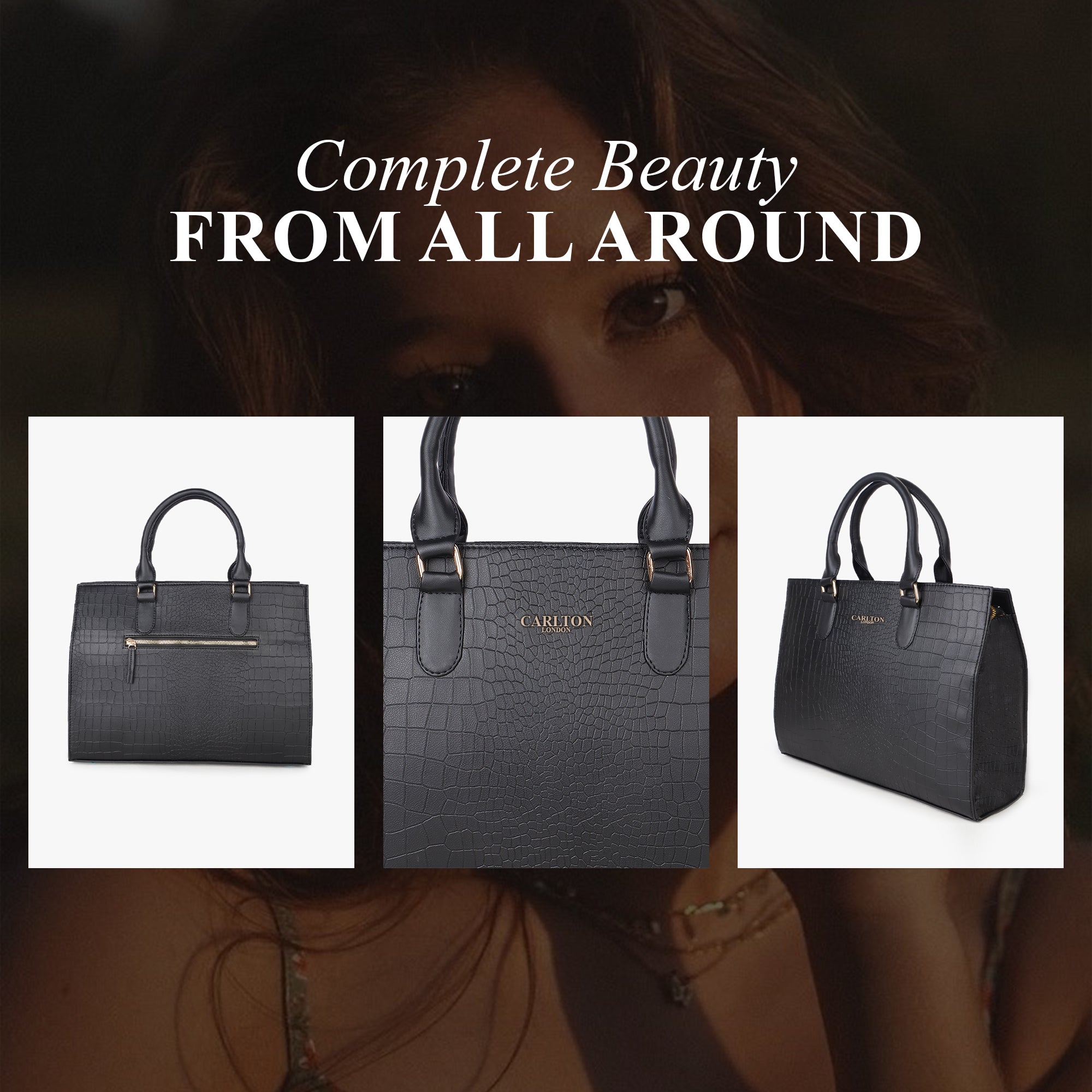 Carlton London Women Handbag - CLLP-828 BLACK