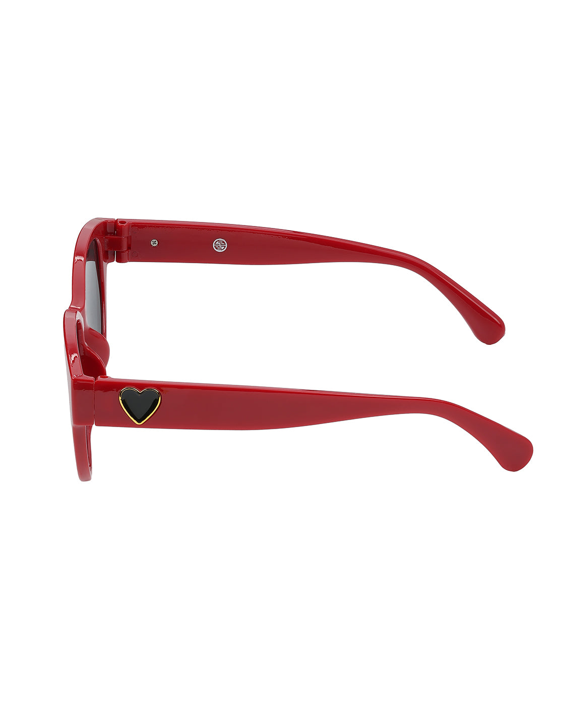 Women Party Red Toned UV Protected Black Lens Oversized Sunglasses