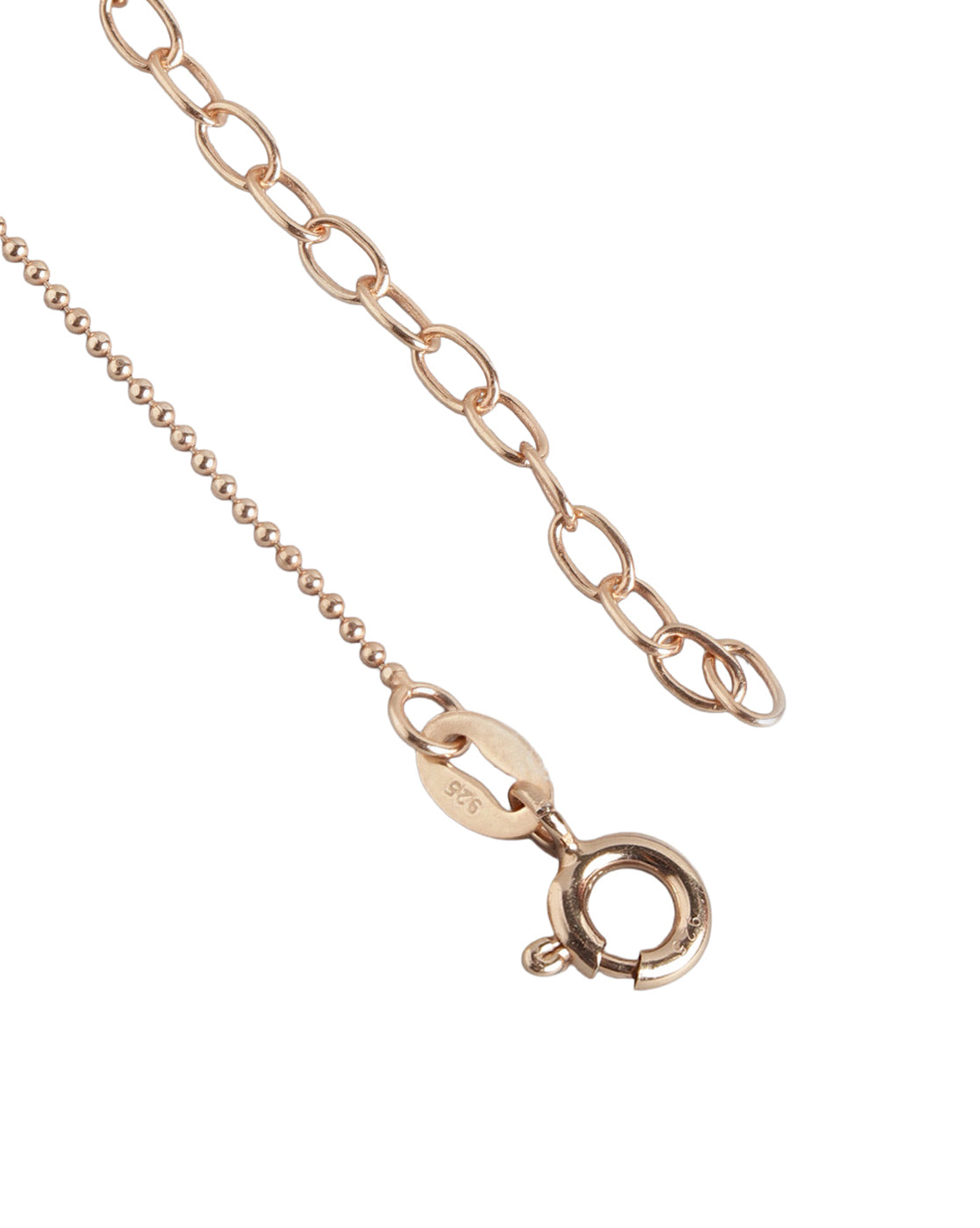 925 Sterlin Silver 18kt Rose Gold Plated Enamel Unicorn Pendant and Chain