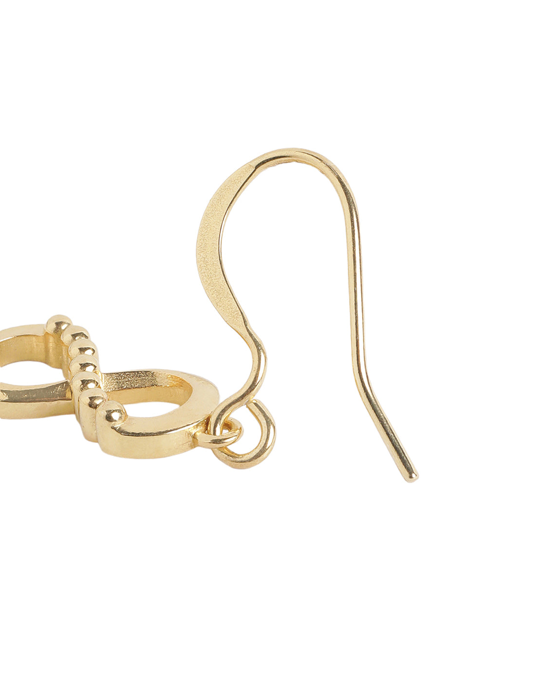 18kt Gold Plated Infinity Drop Earring