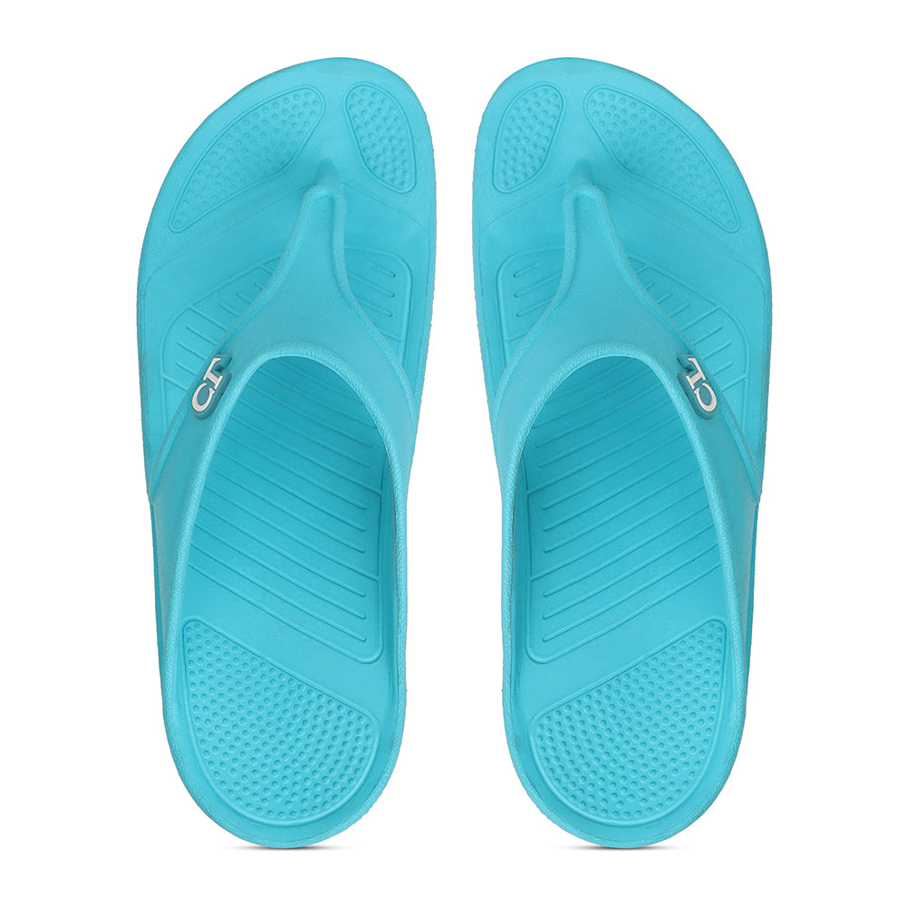 Women Fuchsia Comfortable Wedge Flip Flops
