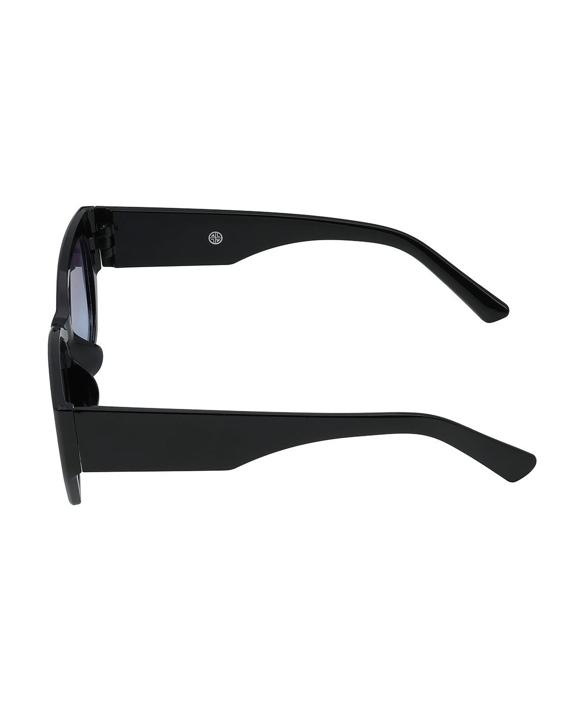 Women Black Toned UV Protected Purple Gradient Lens Cateye Sunglasses