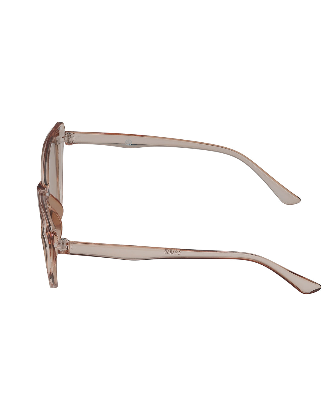 Women Peach Toned UV Protected Clear Lens Cateye Sunglasses