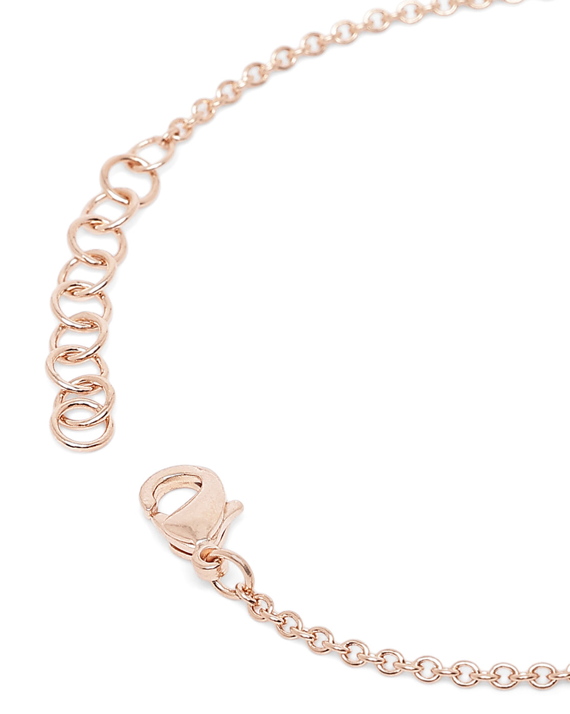 18kt Rose Gold Plated CZ Infinity Charm Bracelet