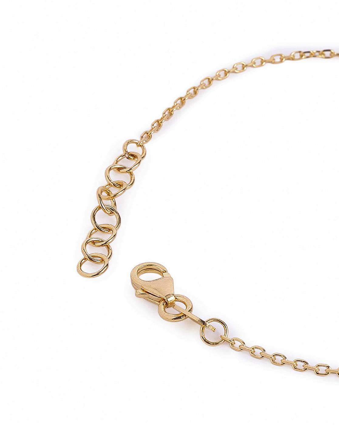 18kt Gold Plated CZ Infinity Heart Charm Adjustable Bracelet