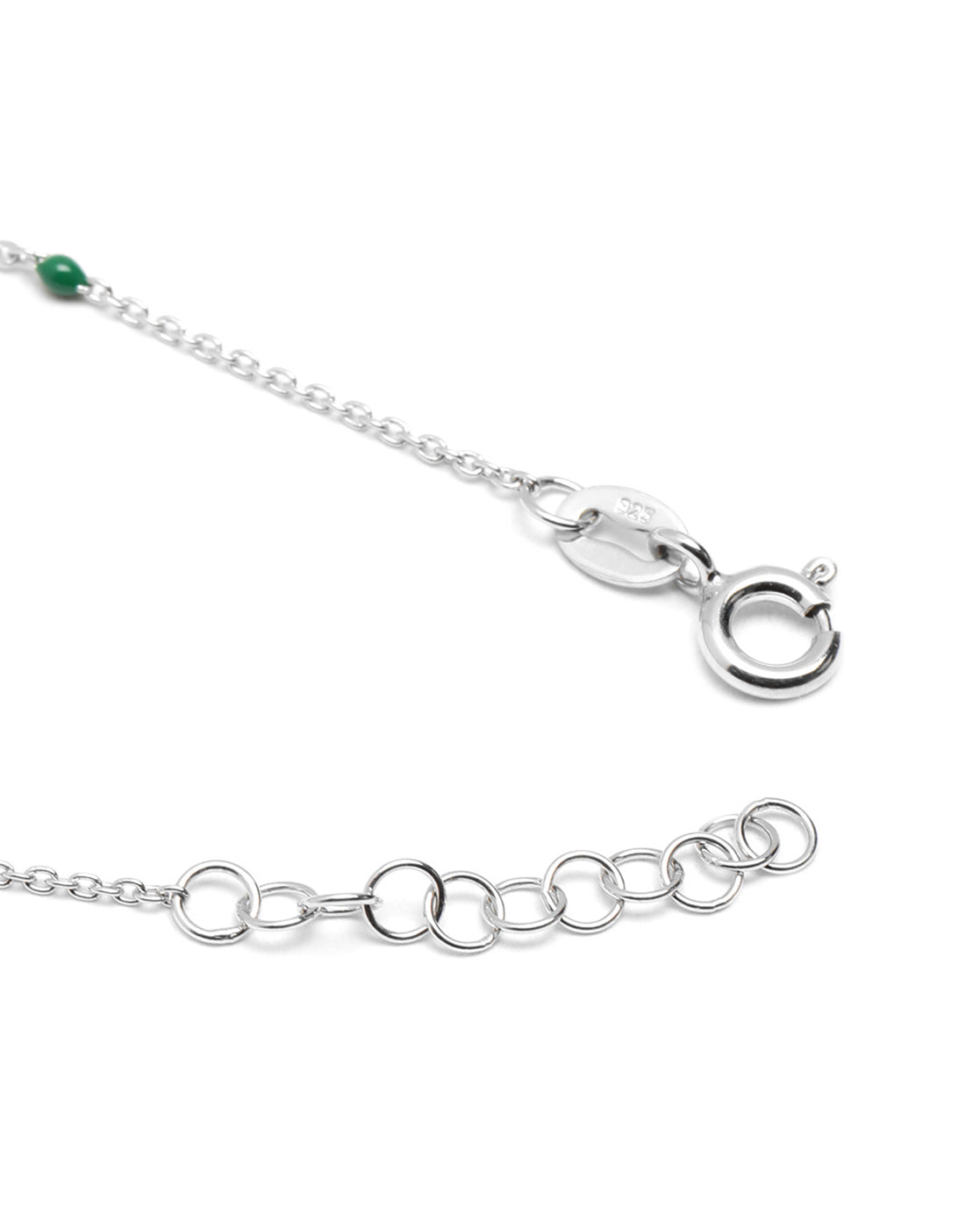 925 Sterling Silver Rhodium Plated Tree Of Life Enamel Charm Bracelet