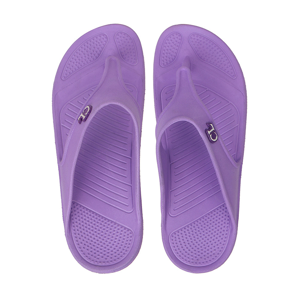 Women Fuchsia Comfortable Wedge Flip Flops