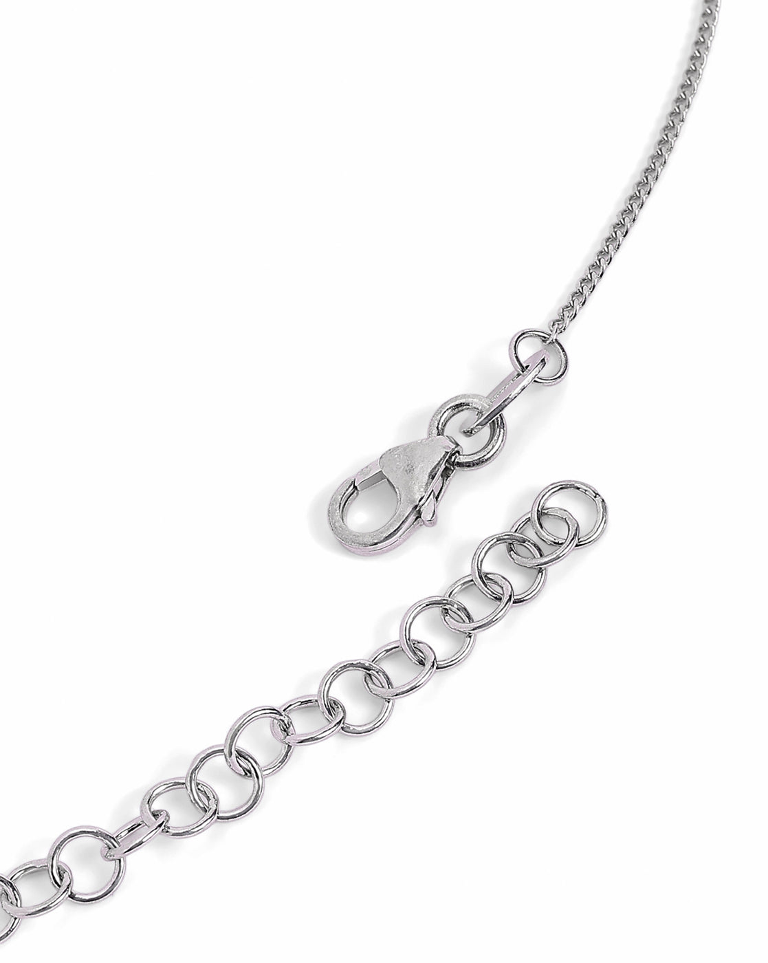 Rhodium Plated CZ Tree of Life Pendant and Chain Necklace