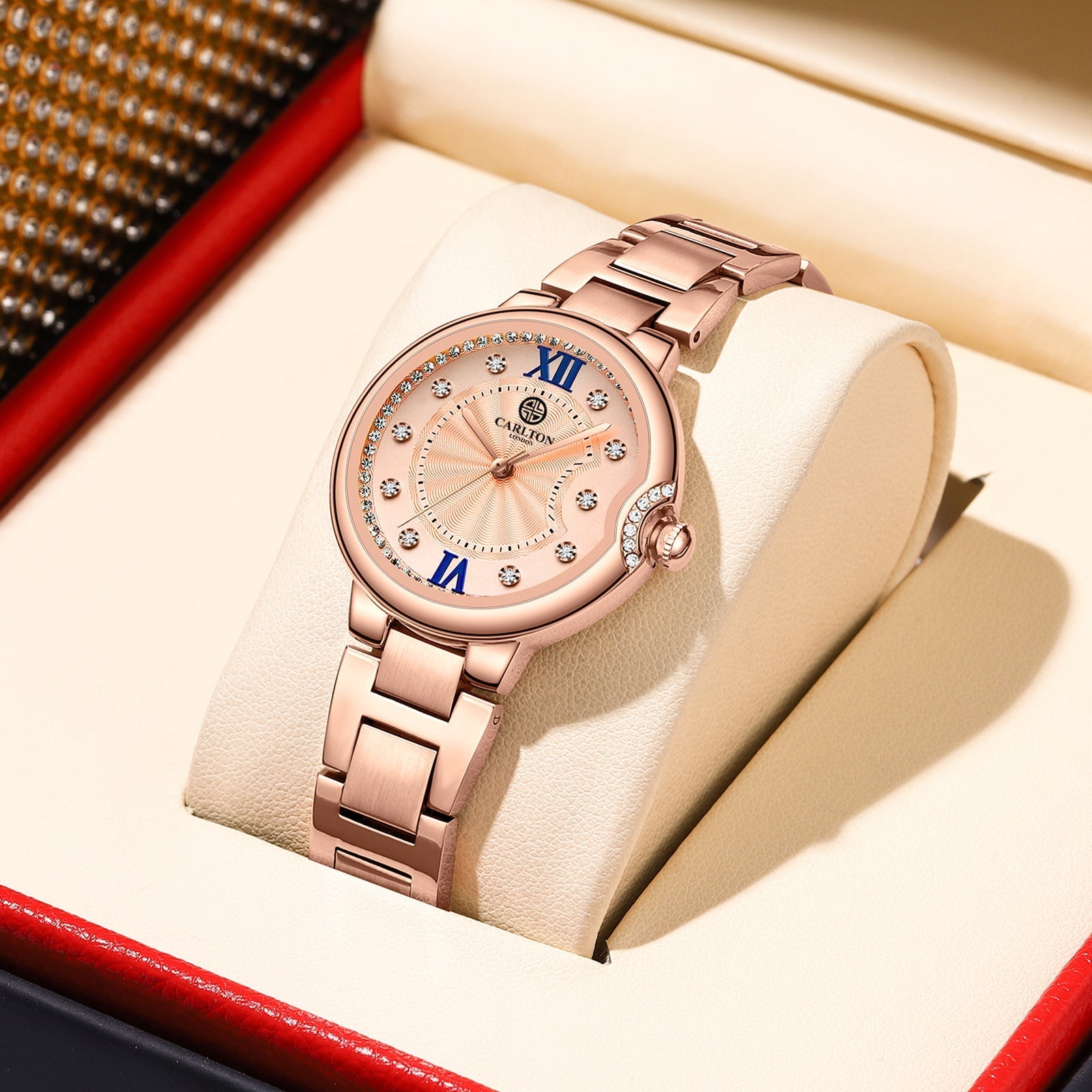 Charlotte Women Analog Rose Gold Watch-CLDRGS-002