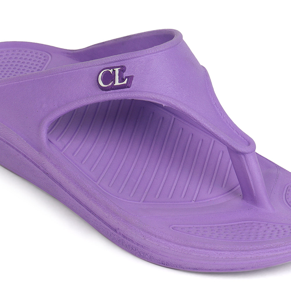 Women Fuchsia Comfortable Wedge Flip Flops