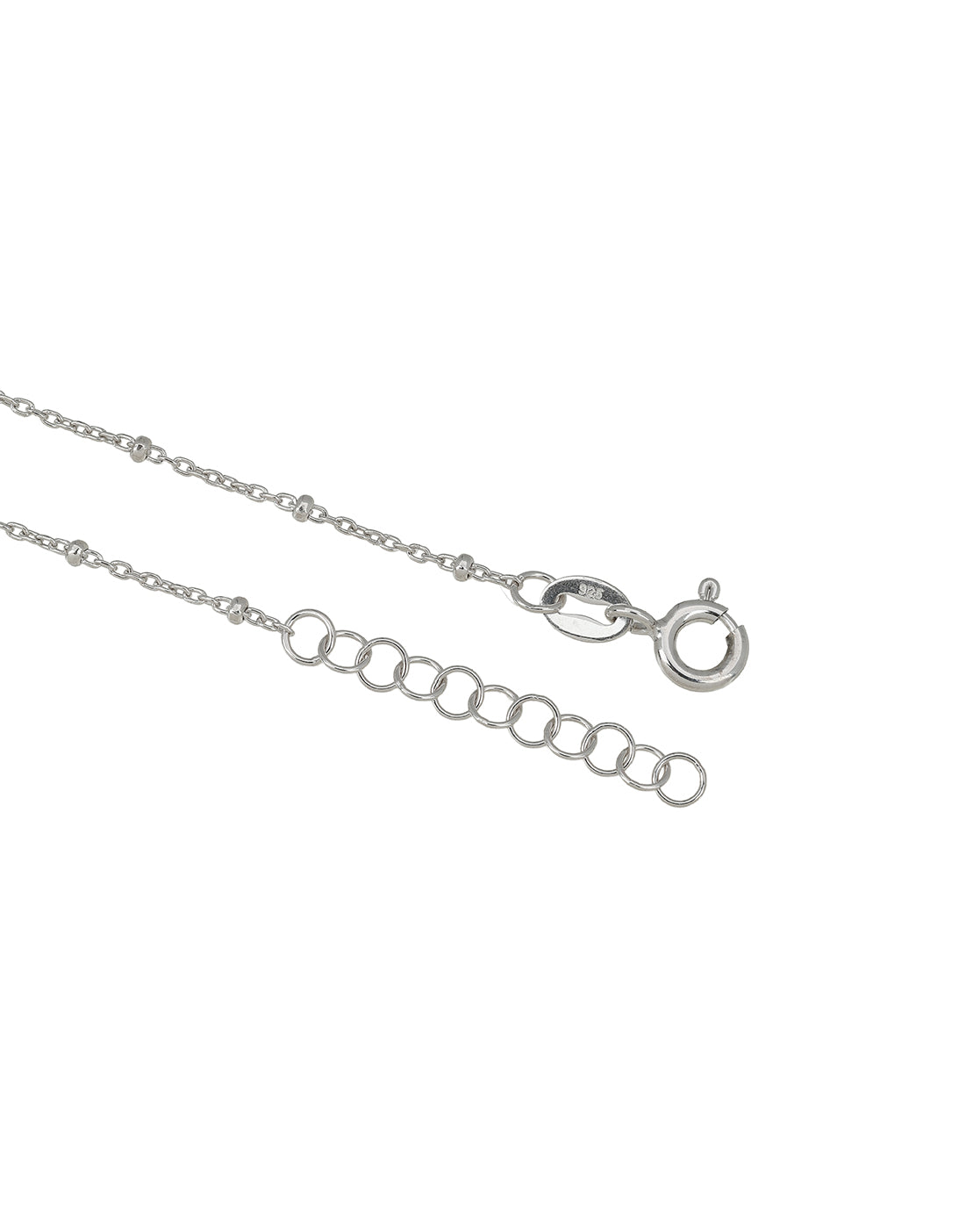 925 Sterling Silver Rhodium Plated CZ Floral Charm Adjustable Bracelet