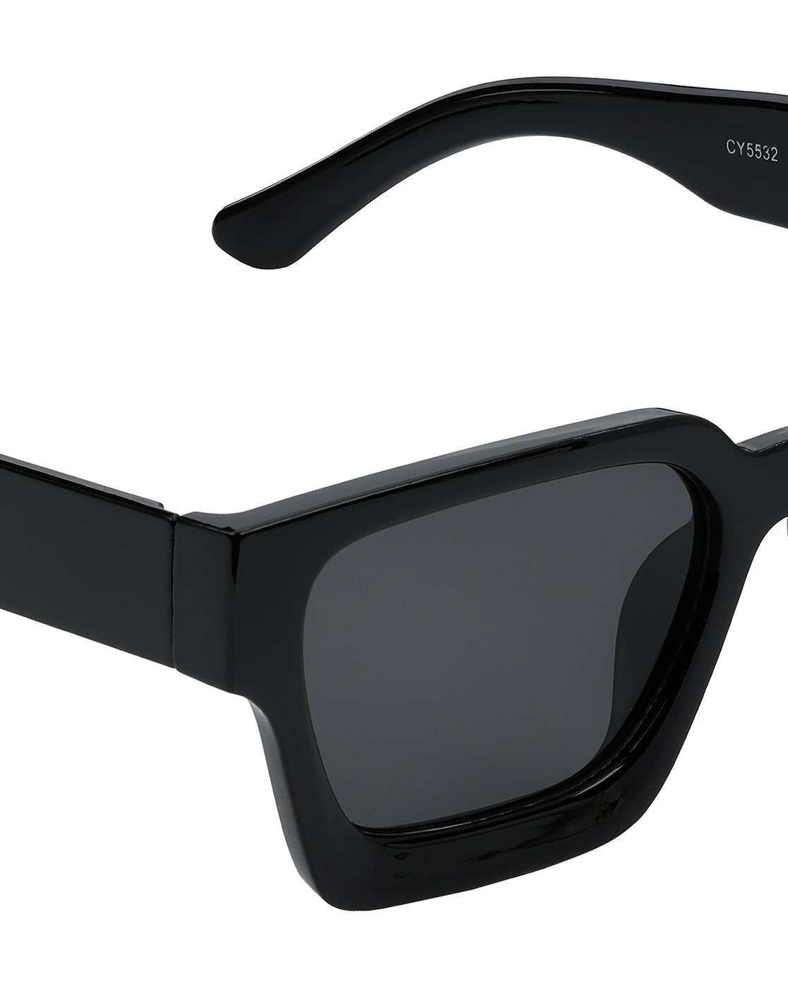 Women Black Toned UV Protected Black Lens Wayfarer Sunglasses