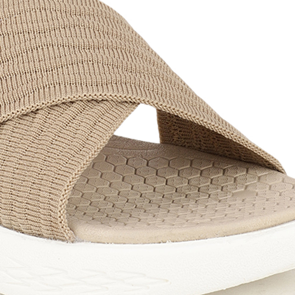 Women Criss Cross Klynit Comfort Slides