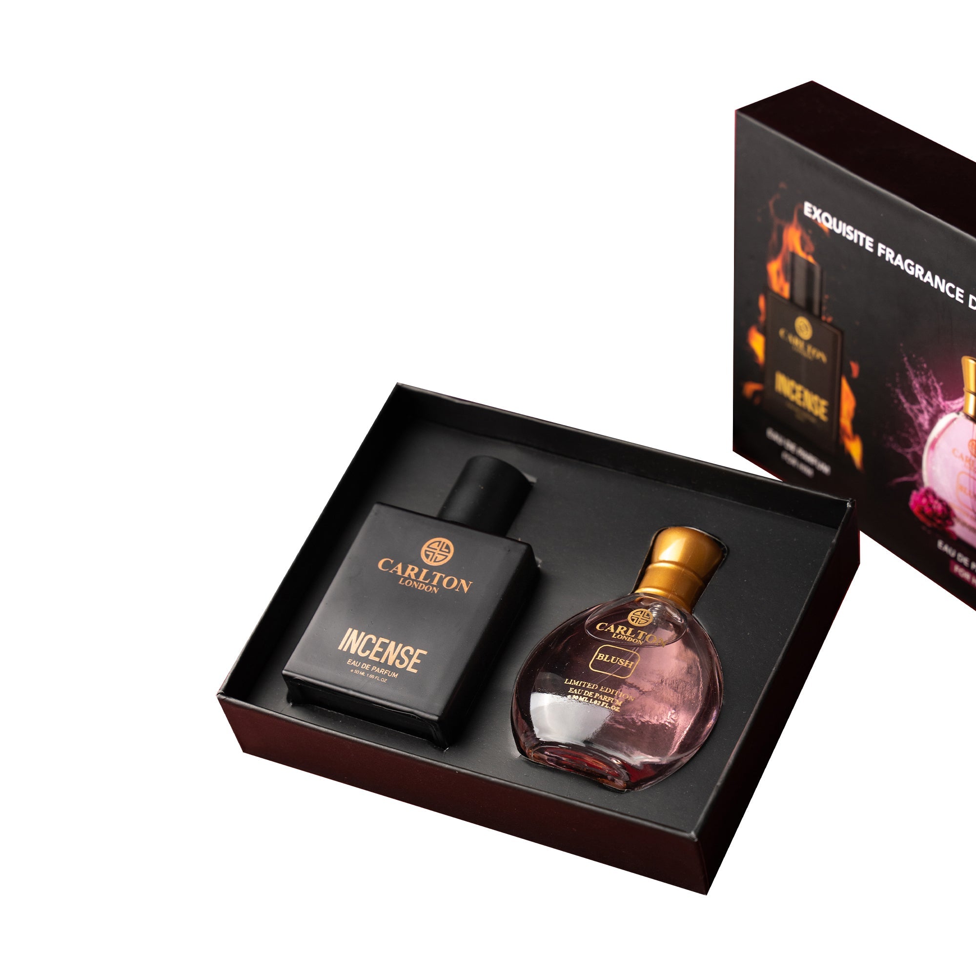 Exquisite Fragrance Duo - Incense Men 50Ml & Blush Women 30Ml Gift Set